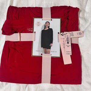 Victoria's Secret Scarlet Modal Sleepshirt & Bike Short Set
